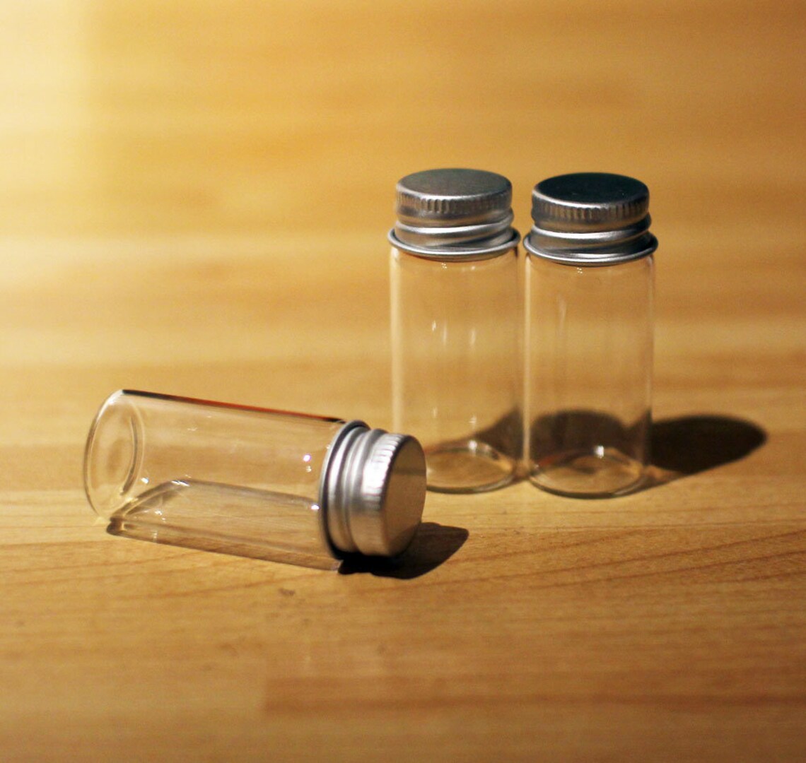 Empty small glass jars samples entomology pathology Etsy