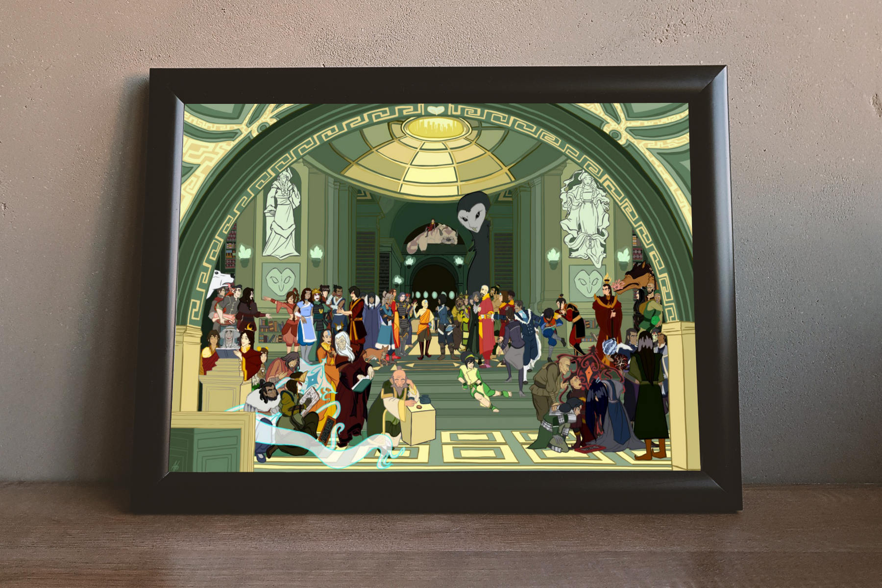 Library Of Wan Shi Tong Avatar The Last Airbender Print Poster Etsy