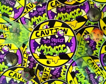 Waarschuwingssticker nabootsen