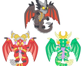 World of Warcraft Dragon Stickers - Alexstrasza - Deathwing - Ysera - Dragon Aspects - Dragonflight
