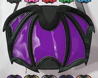 Dragon Wings Ita Bag - Ita Backpack - Ita Crossbody - Large Ita Purse - Demon Wings - Bat Wings - Cosplay Bag