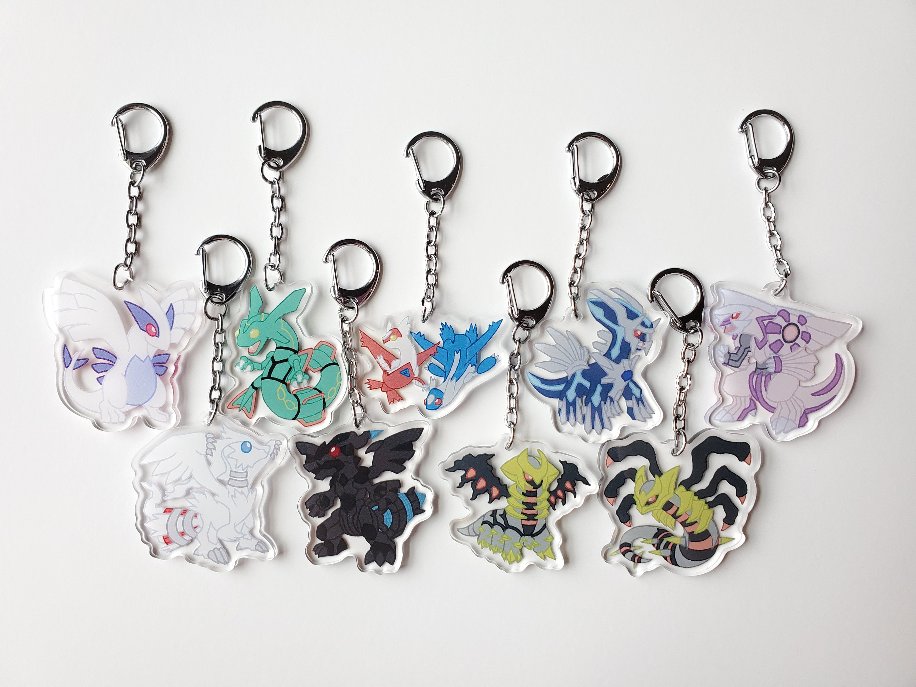  Kyurem, Reshiram, Zekrom - 3 Legendary Vinyl Sticker Set : Toys  & Games