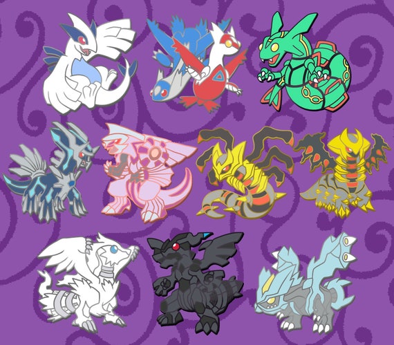 Legendary Pokemon Pins Lugia Latias and Latios Rayquaza Giratina