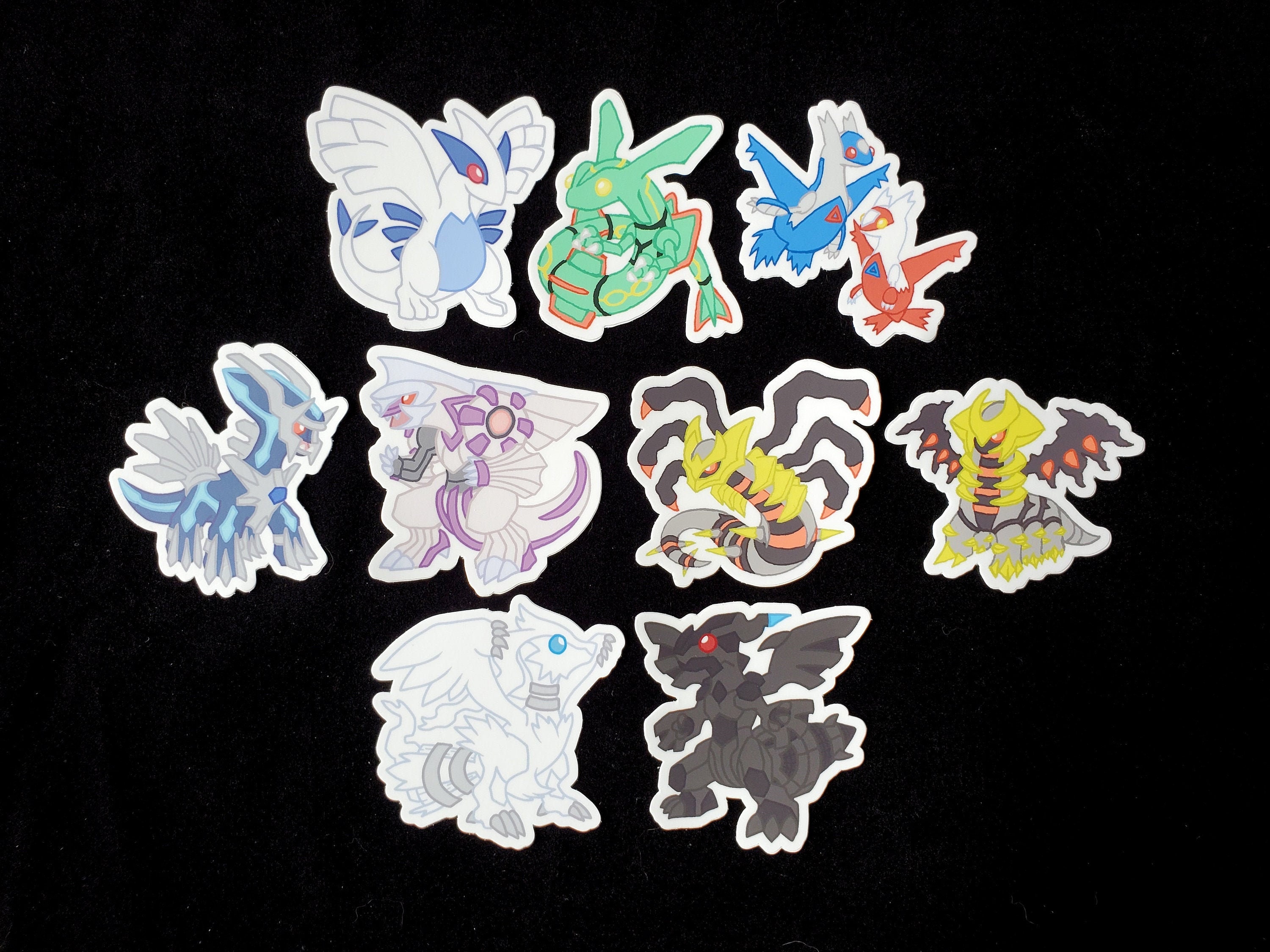 643, 644 Reshiram, Zekrom Pan Stickers Pokemon · Splash's Pan