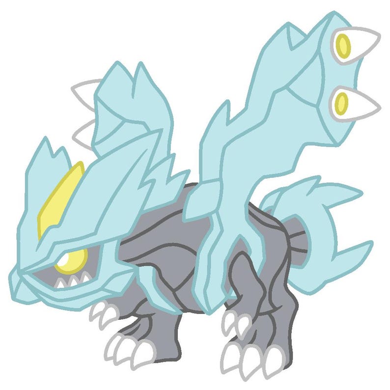 Pokemon Black and White Dragon Stickers - Generation V - Reshiram - Zekrom - Kyurem - Druddigon - Hydreigon - Haxorus - Unova Region - Vinyl Kyurem
