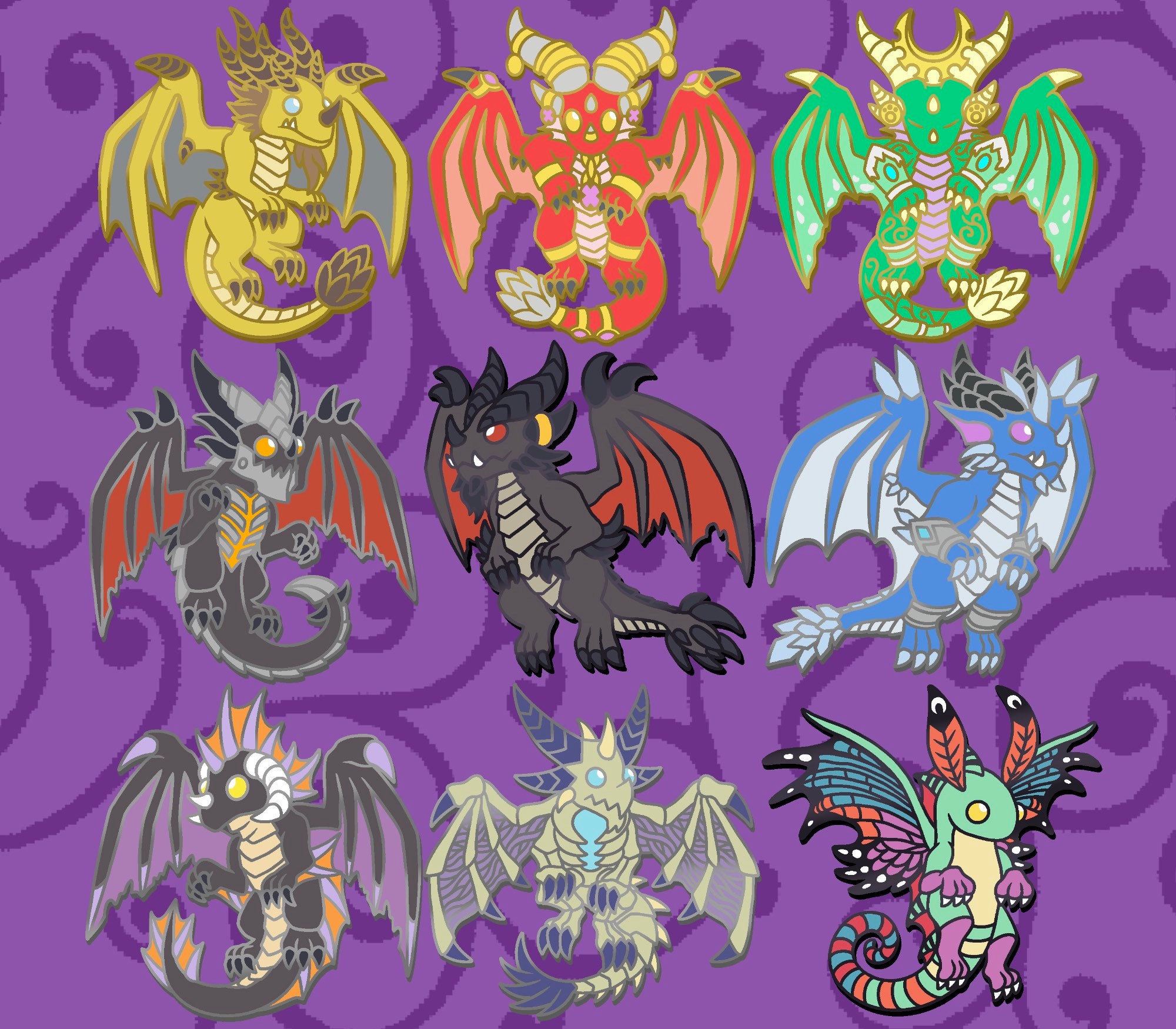 World of Warcraft Pin - Alexstrasza - Deathwing - Ysera - Nozdormu - Kalecgos - Wrathion - Brightwing - Sindragosa - Onyxia - Dragon Aspect