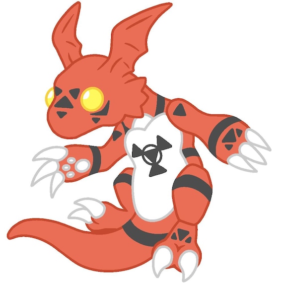 デジモンステッカー - グレイモン - ギルモン - パタモン - エクス