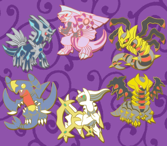 ボ*ス様 オリジンディアルガ、パルキア、ギラディナ　ur ポケモン ダイヤモンド・パール ドラゴンピン - 第4世代 - ディアルガ