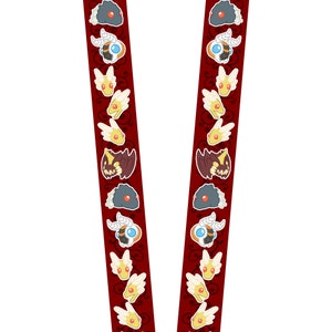Godzilla Lanyard - Mothra Lanyard - King Ghidorah Lanyard - Rodan Lanyard - Monster Lanyard - Kaiju Lanyard- Dragon Lanyard