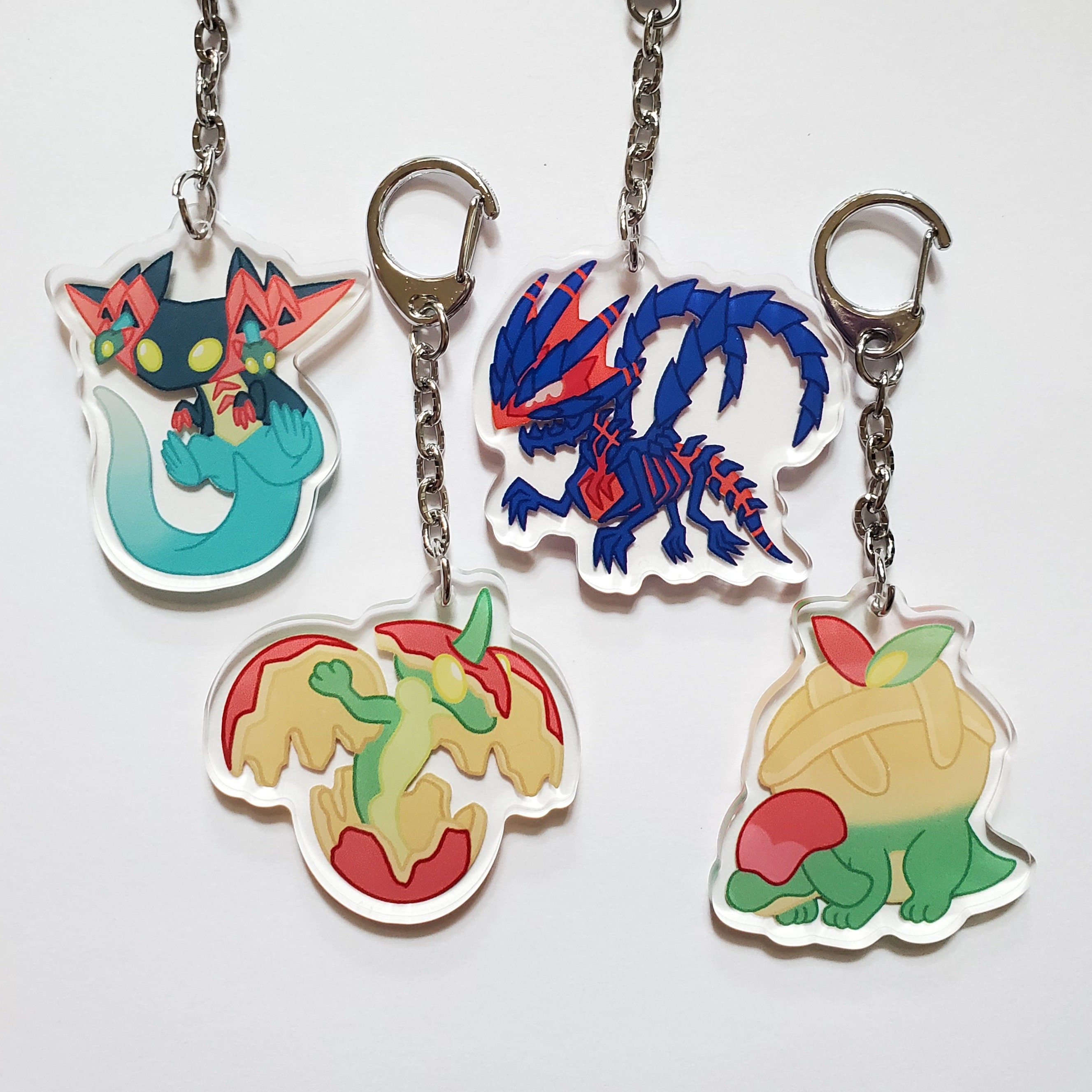 Generation 8 Pokemon Charms Dragapult Eternatus Appletun Etsy