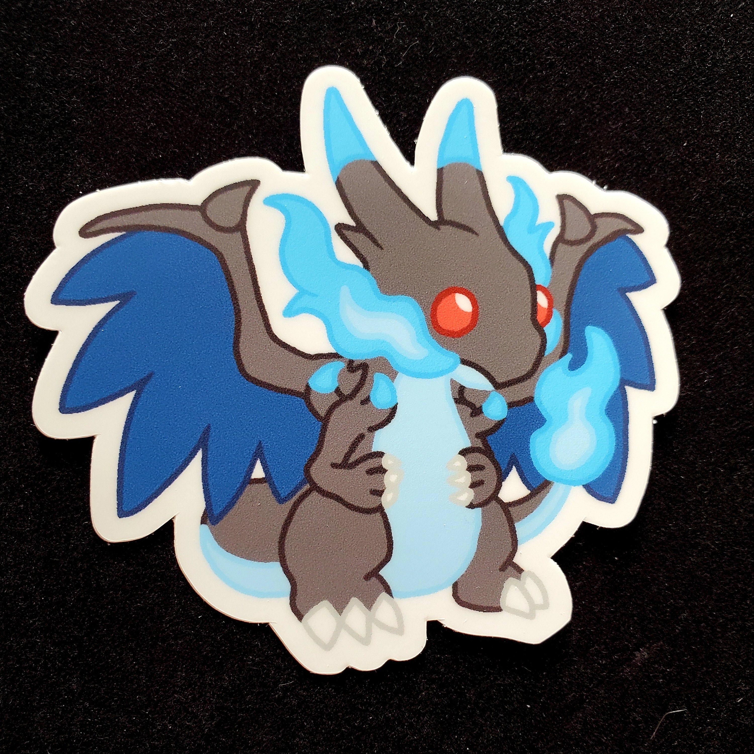 Mega Pokemon Stickers Mega Charizard X Mega Charizard Y 