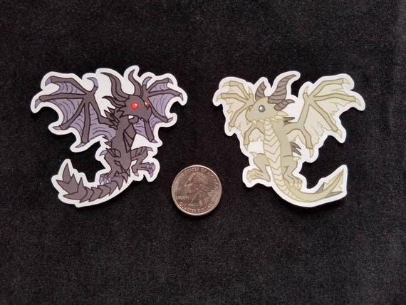 Skyrim Dragon Stickers Alduin Paarthurnax Skyrim Stickers