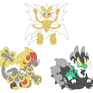 ポケモン サン アンド ムーン ドラゴン ステッカー - ジェネレーション VII - ウルトラ ネクロズマ - コムオー - メガ ドランパ - ウルトラ サン ムーン - アローラ地方 - ビニール