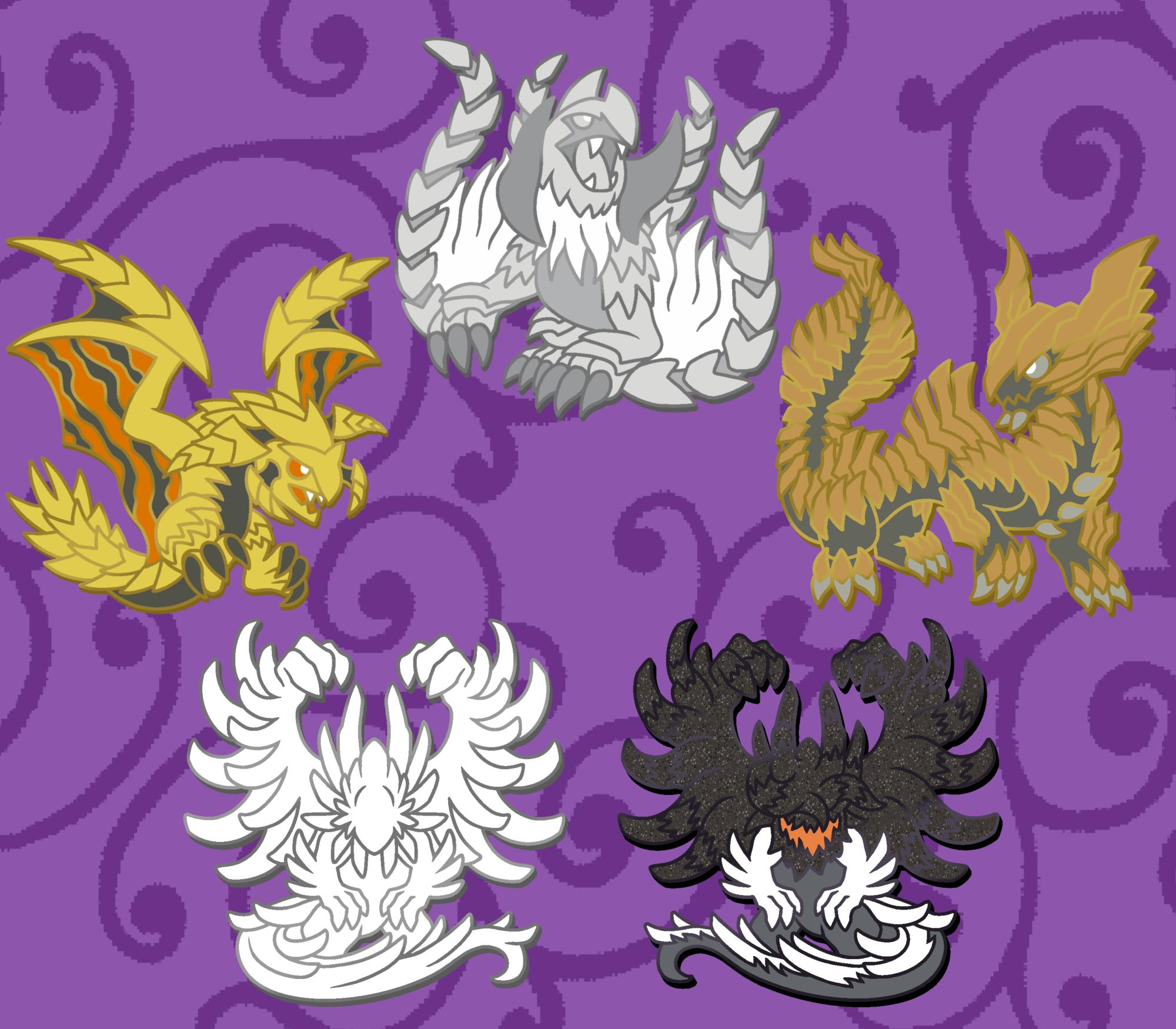 Monster Hunter Wilds Pins - Arkveld - Rey Dau - Jin Dahaad - Zoh