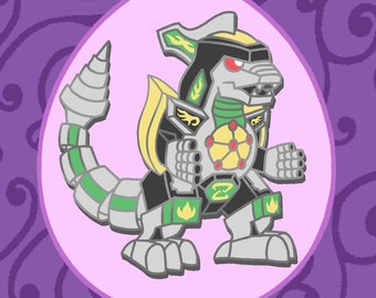 Dragonzord Pin - Power Rangers Pin - Zord Pin - Dragon Pin - Enamel Pin