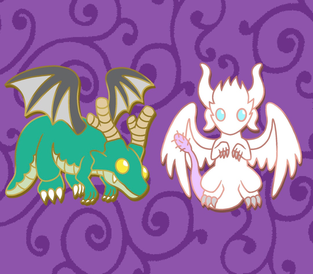 Dragon Maid Pins - Tohru Pin - Kanna Pin - Cute Dragon - Enamel