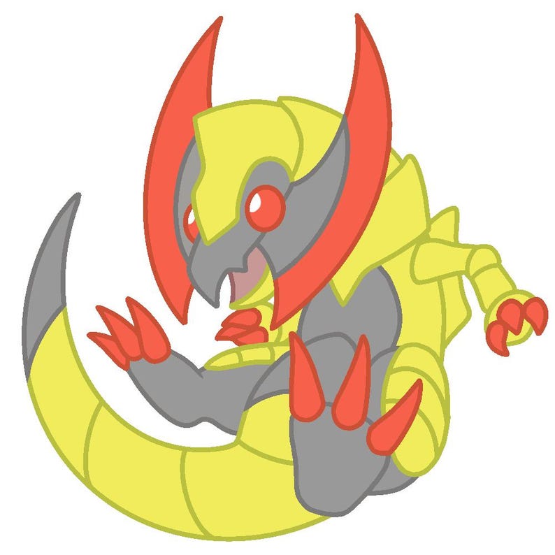 Pokemon Black and White Dragon Stickers - Generation V - Reshiram - Zekrom - Kyurem - Druddigon - Hydreigon - Haxorus - Unova Region - Vinyl Haxorus