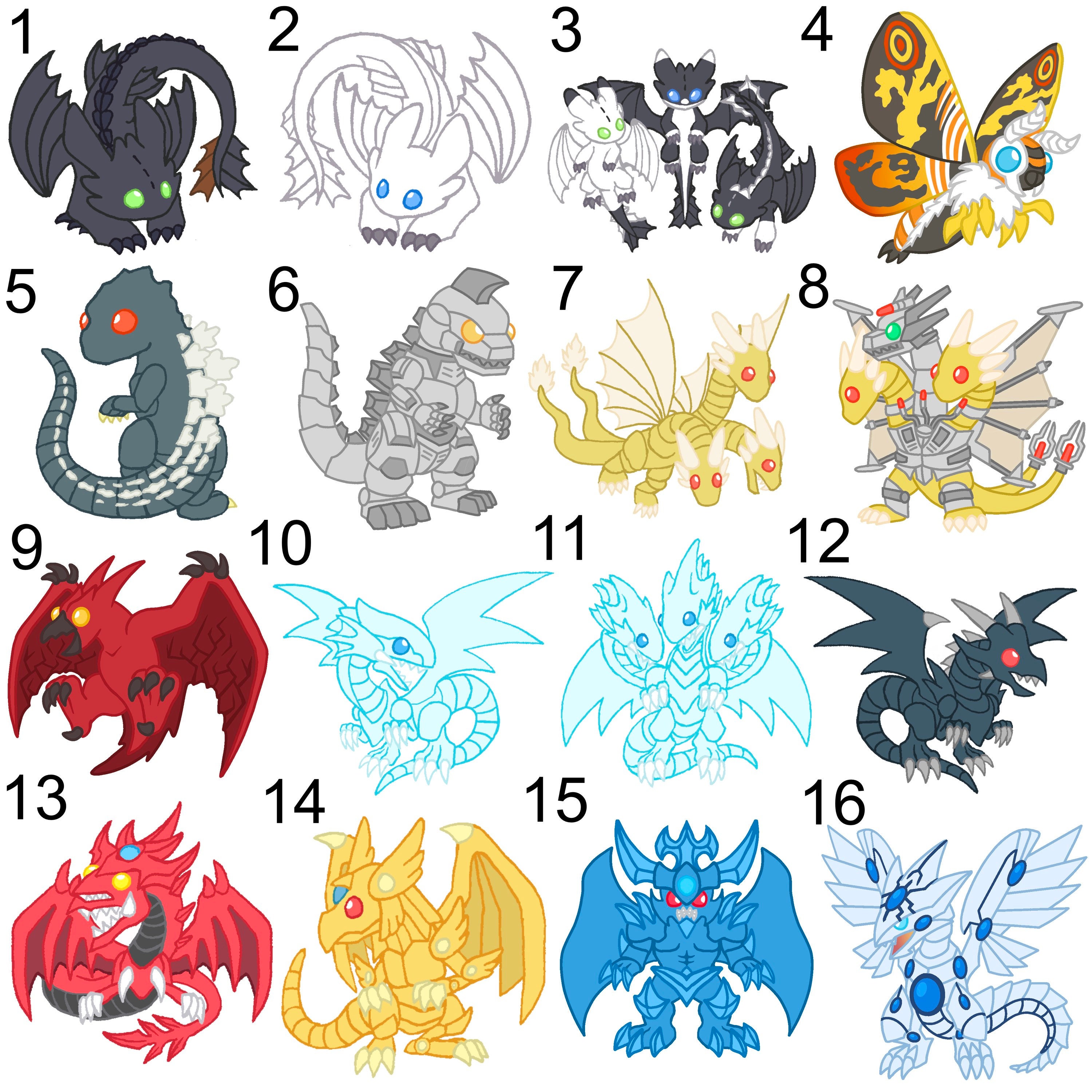 Dragon Charms Deal 3 for 25 Dollars - Discount - HTTYD - Pokemon - Mo…