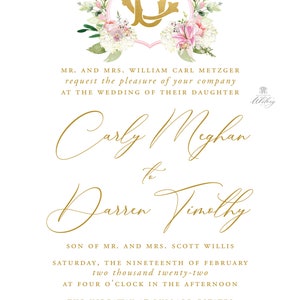 Wedding Invitation Suite, Custom Wedding Invitation Suite, Wedding Crest, Wedding Monogram, Wedding Suite, Wedding Invites, Wedding Crest image 4