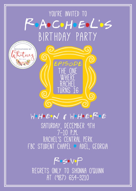 Friends invitation deals