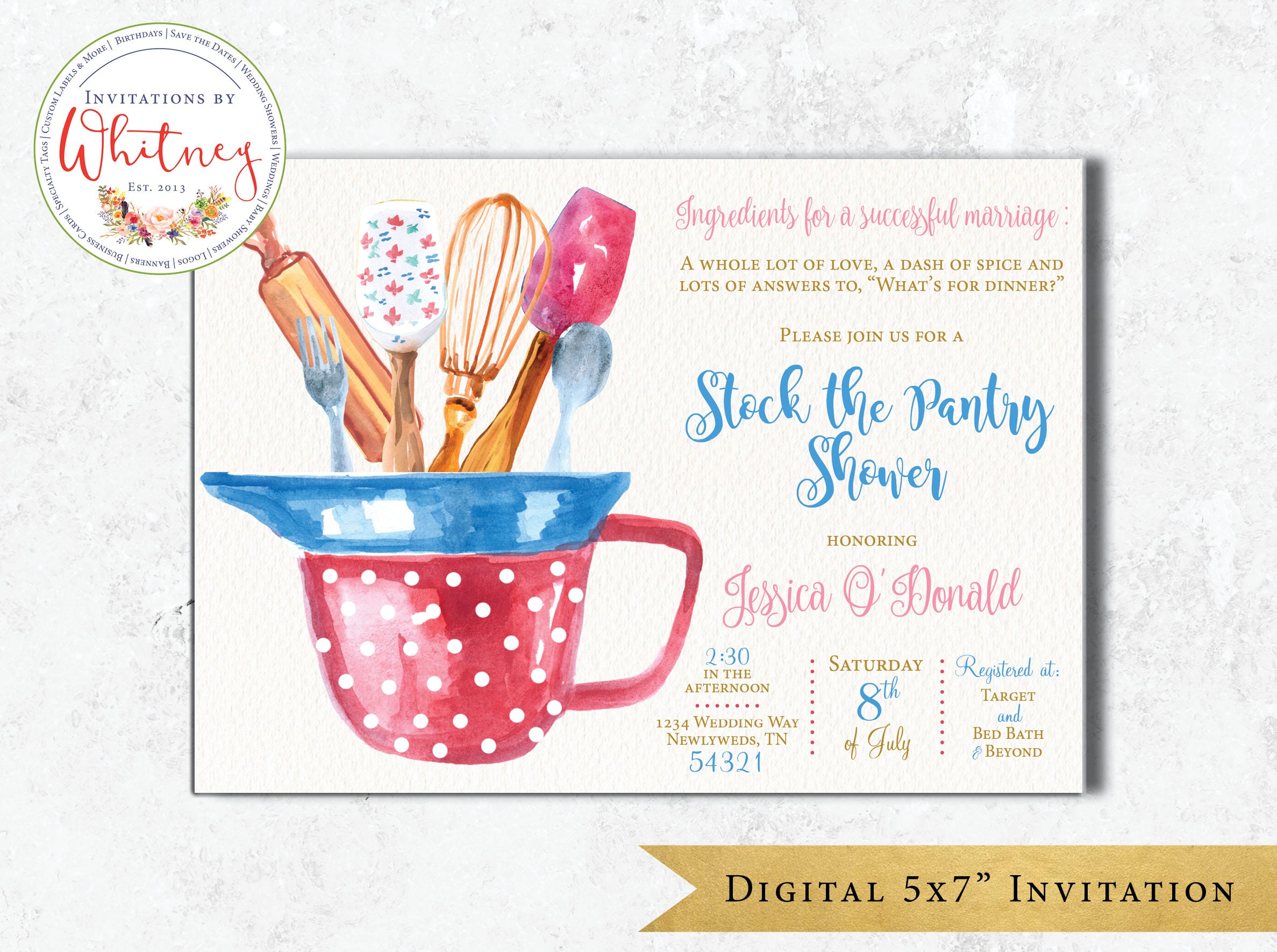 Stock the Pantry Shower Invitation Stock the Kitchen Etsy Australia