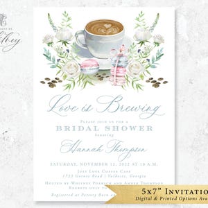 Love is Brewing Wedding Shower Invitation, Coffee Wedding Shower Invitation, Coffee Bridal Shower Invitation, Love is Brewing Invitation