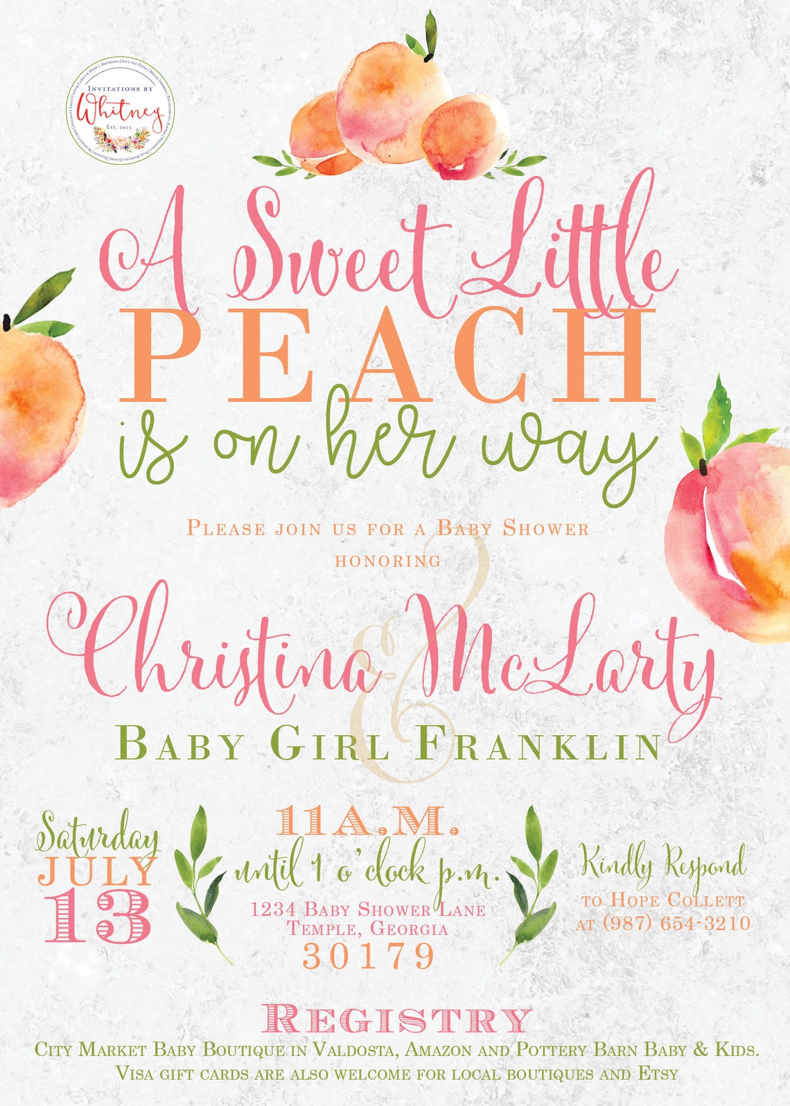 Princess Peach Baby Shower