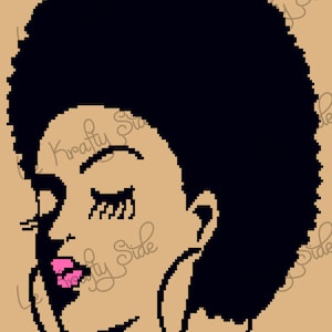 Instant Download - Natural Queen, Black Beauty, Naturalista Blanket Crochet Graph Chart