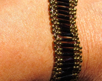 Bracelet de perles de bugle élégant