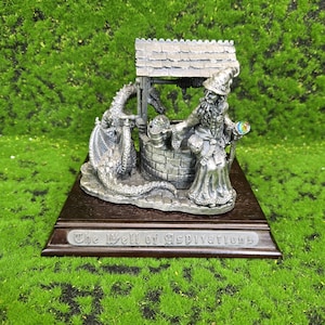 Myth & Magic 9003 The Well of Aspirations  Tudor Mint  BOX with Plinth Gift Present Collectors