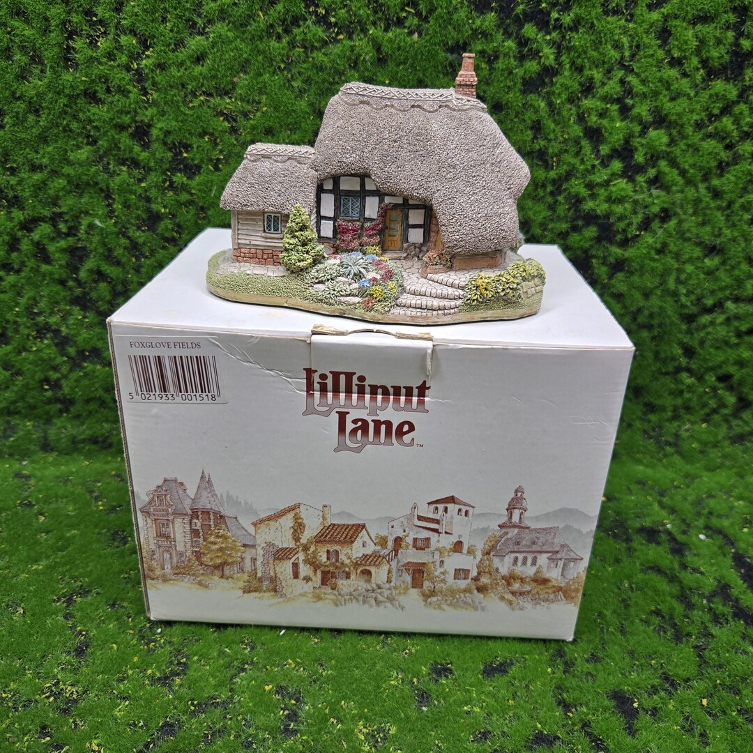 Lilliput Lane Foxglove Field Rooms Cottage Boxed Collectors Club
