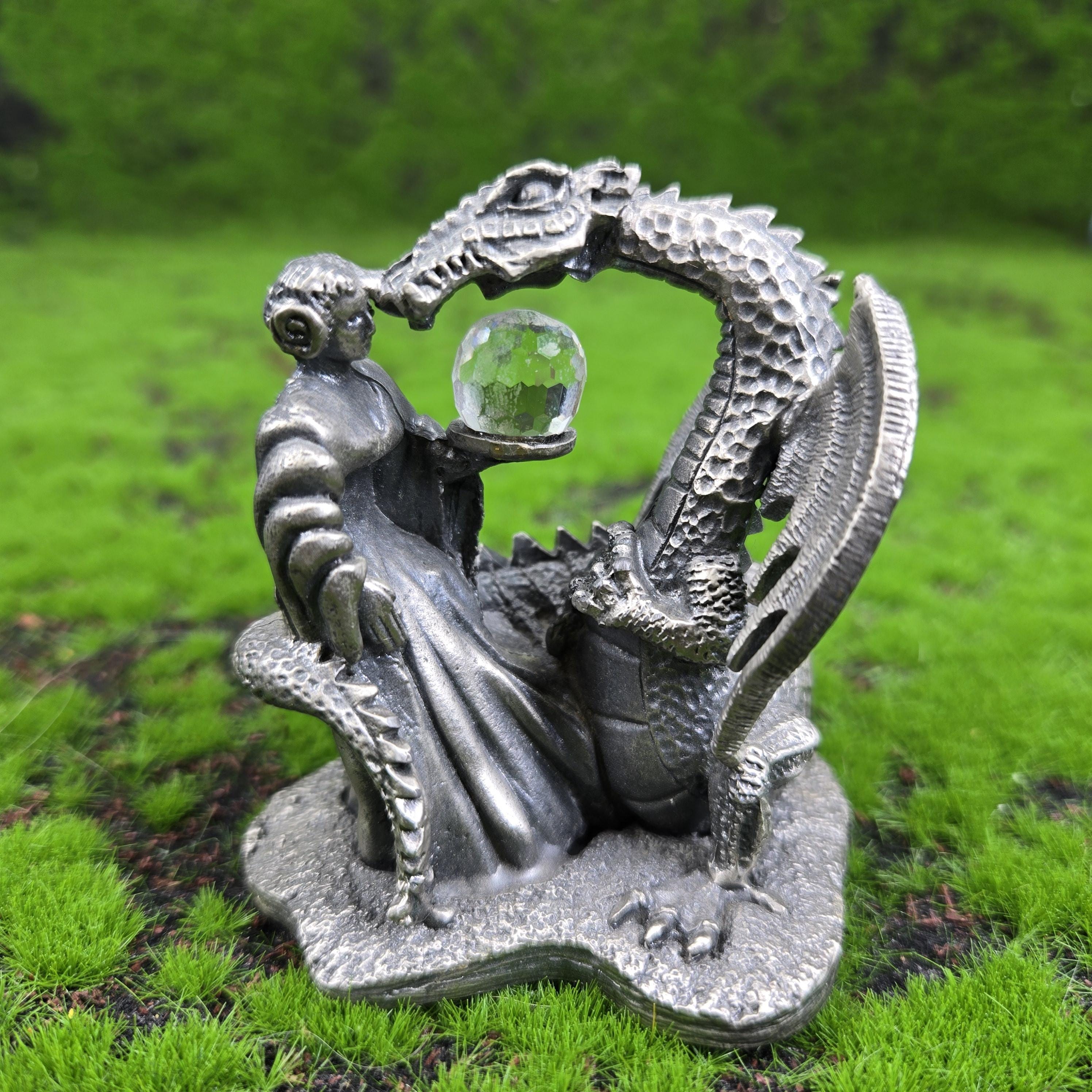 Tudor Mint Myth & Magic Pewter Dragon Figurine - the Dragons Kiss