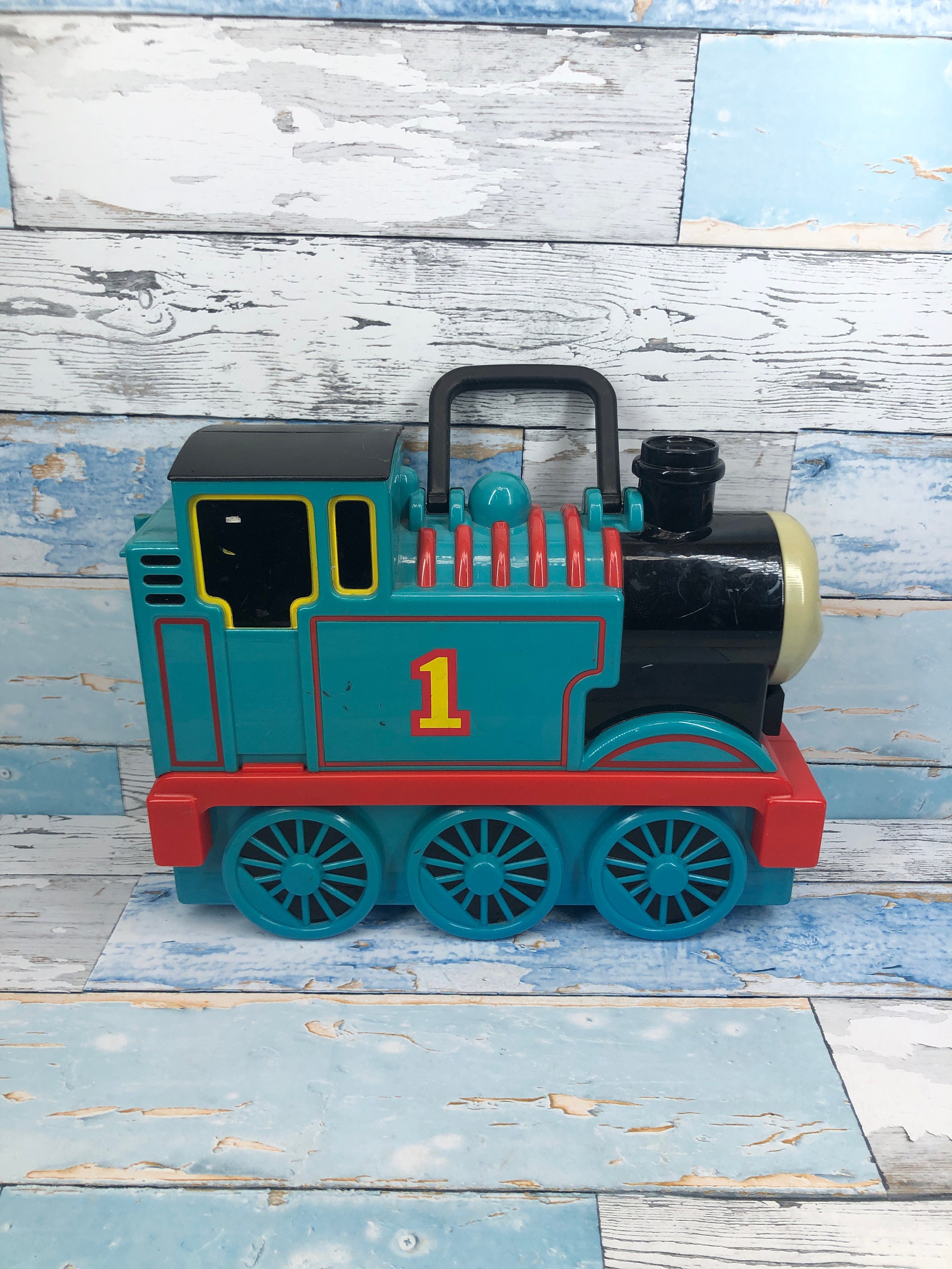 Thomas The Train Tank Engine JAMES AND 1 TENDER #5 Wood Red