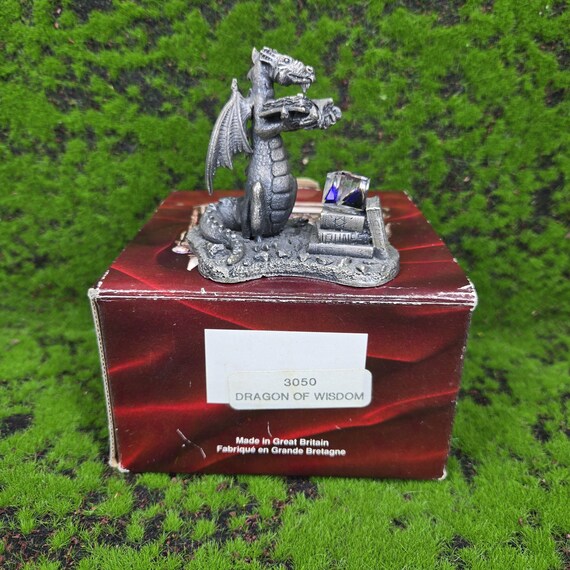 Tudor Mint Dragon of Wisdom Figurine: Pewter Myth and Magic