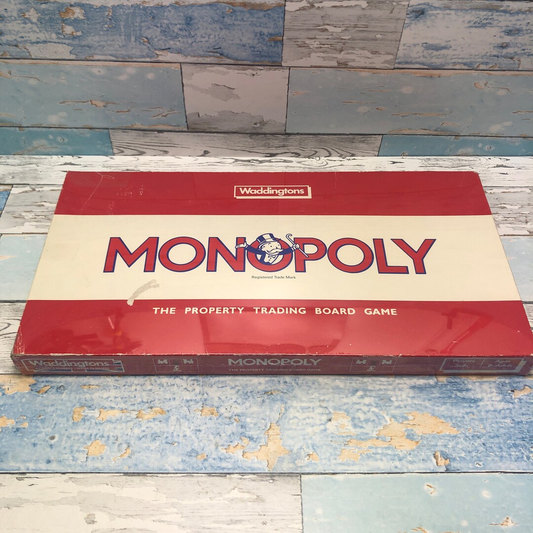 Monopoly Waddingtons 1980s Board Game Contents Been Resealed Etsy UK