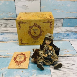 Boyds Bears, Yesterdays Child, Dollstone Collection, Katherine with Amanda & Edmund, 1995
