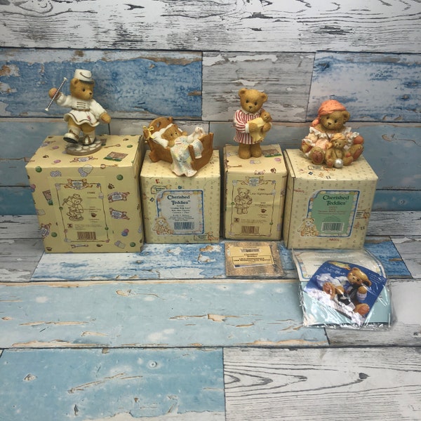 Cherished Teddies -Vivenne-Cradled With Love-Lea Nachtigall-Carrie 1990er Jahre Boxed. Enesco Priscilla Hillman,Vintage Wahrsagerin