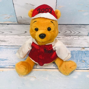 Winnie The pooh  2003  Disney Theme park Edition   Beanie Plush Soft toy  17cm