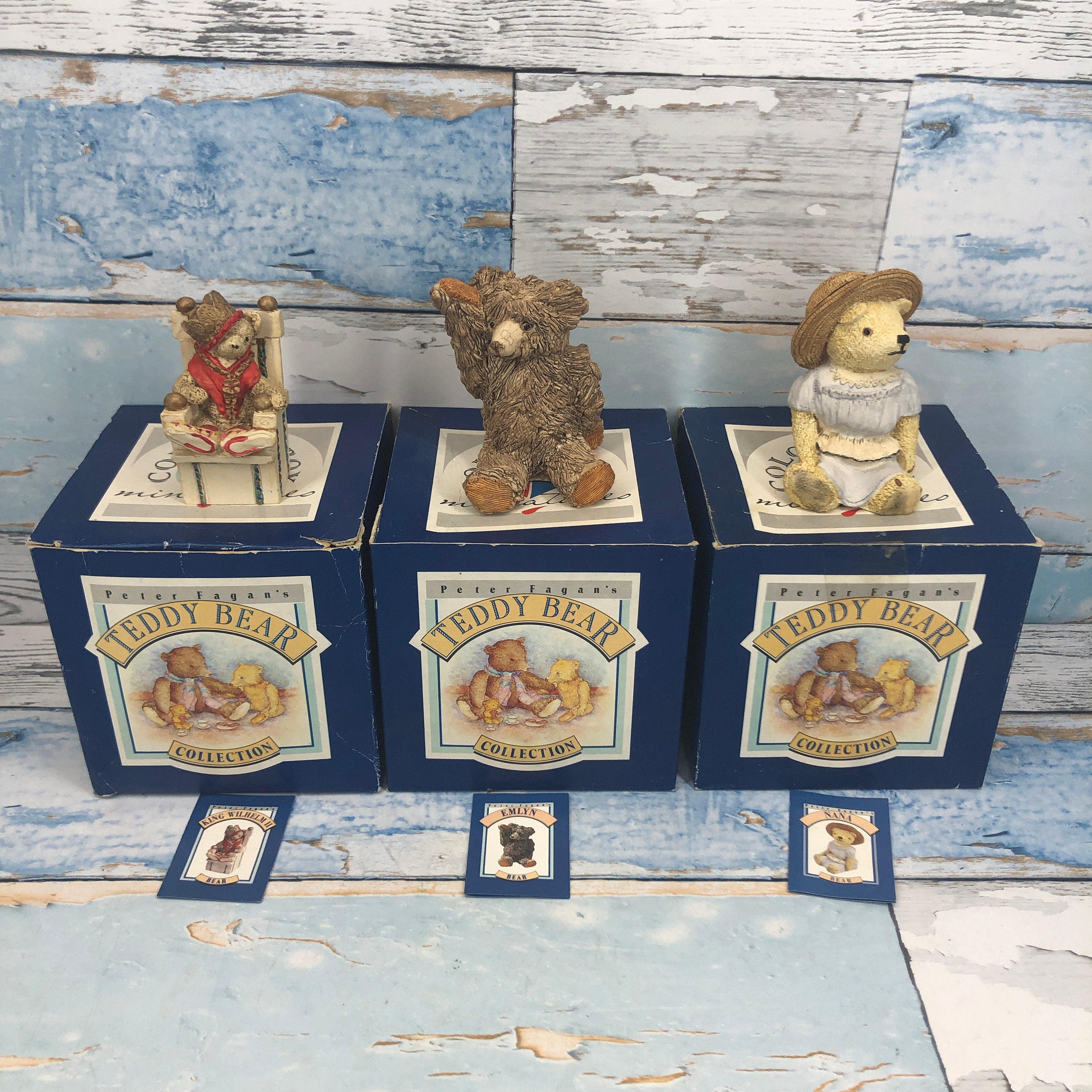 Peter Fagan Teddy Bears for Sale Collectable Brown Boxed 3 to