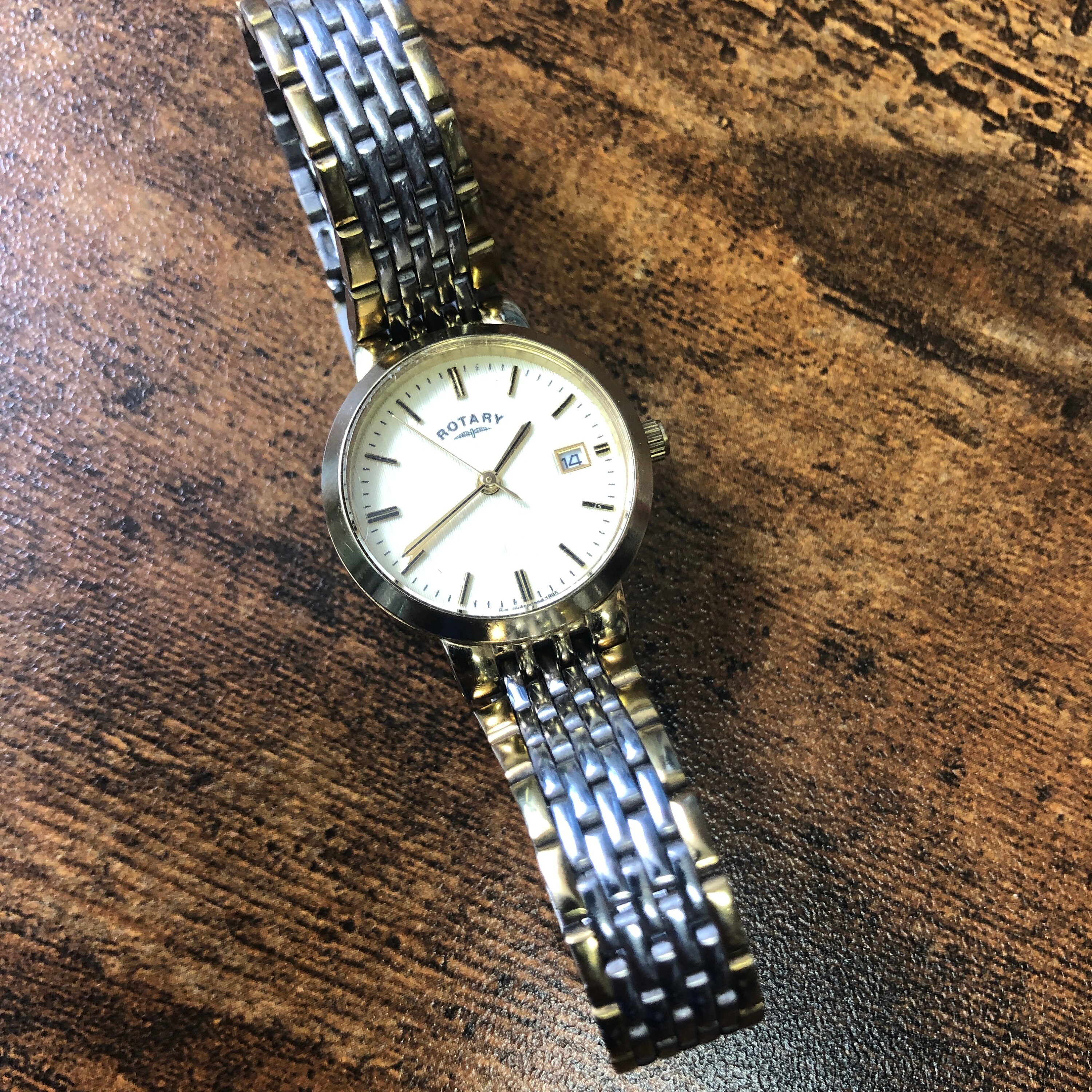 Rotary two tone ladies watch hotsell