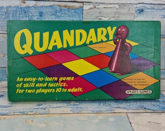 Spears Games Quandary  Board Game 1970 Family  Fun time,Gift,Present,Birthday,christmas,Bonding Party weekend fun ,Games room,Nan Grandad ,