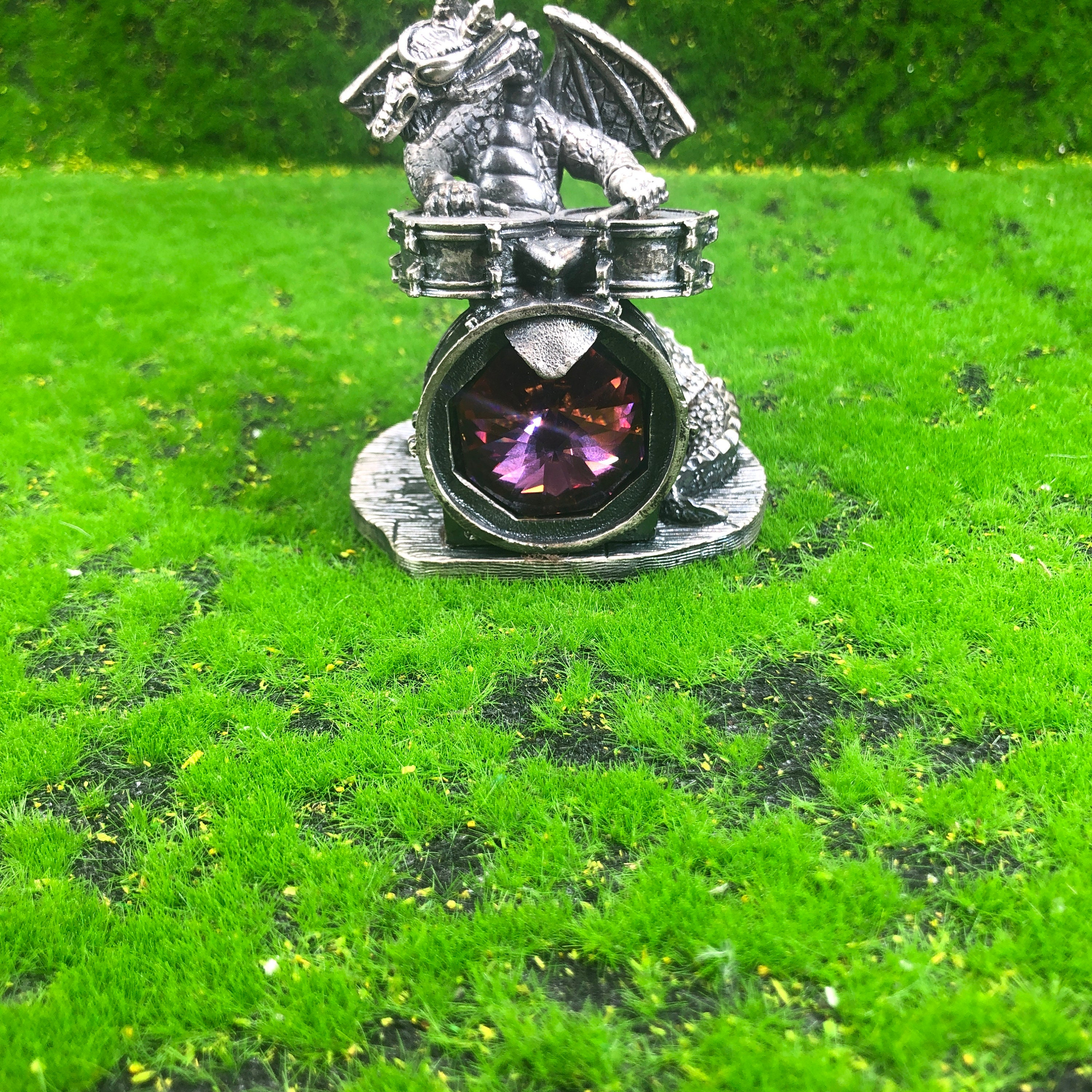 Tudor Mint Myth & Magic Pewter Dragon 3166 Lets Go Man by Mark