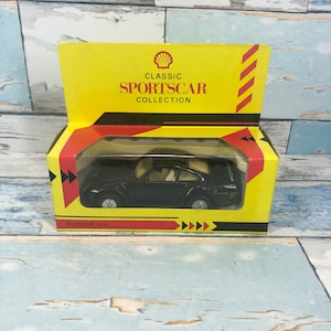 Vintage Pull Back Shell Classic Sports Car Collection Porsche 959 Diecast BOXED, 1991