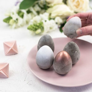 Concrete Easter Eggs - Decorative Eggs - Alternative Easter egg - Easter egg Ornament - Table Decoration - Bells and Whistles Make