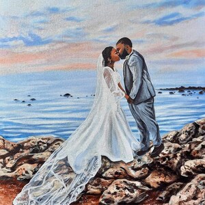 Custom Wedding Portrait Oil Painting