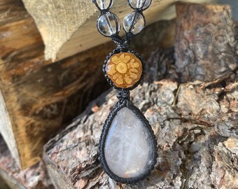 Quartz Crystal Necklace, Ayahuasca Jewelry, Quartz Crystal Jewelry, Ayahuasca, Ceremony Necklace, Ceremonial Jewelry, Twin Flame Jewelry