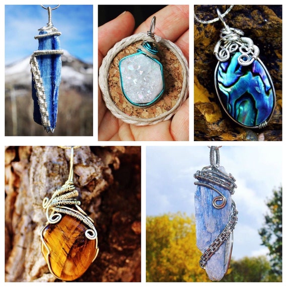 Custom wire wrapped jewelry deals