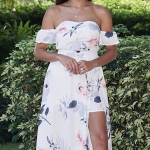 Long dress with shorts attached clearance