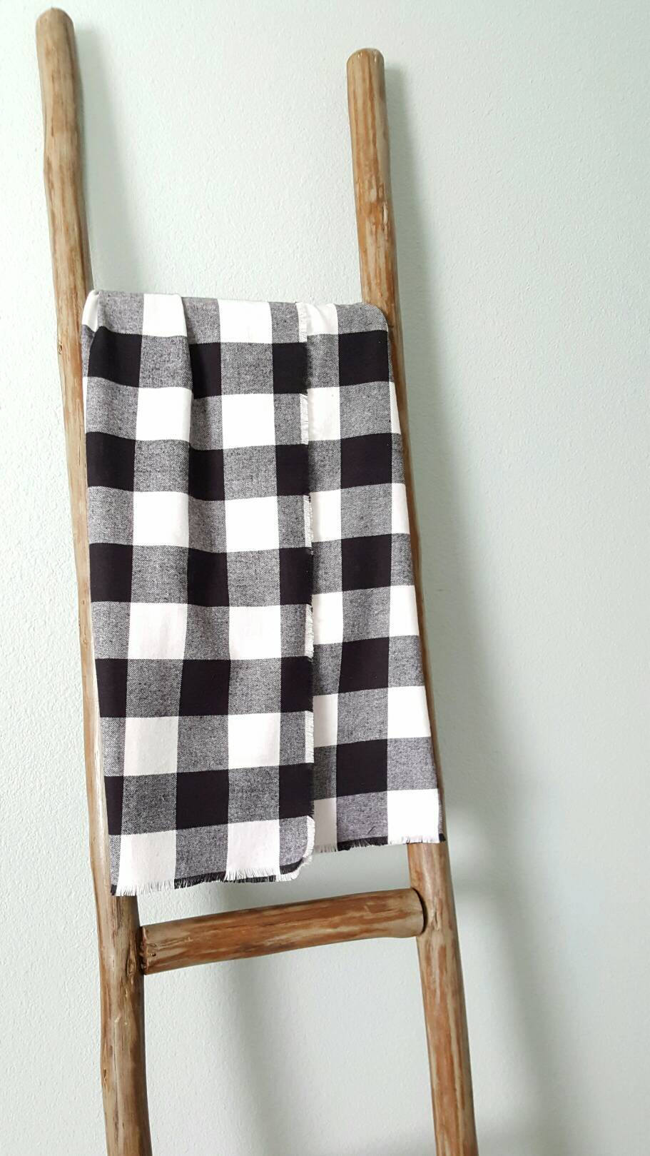 Plaid Flannel Blanket Scarf Large Plaid Cotton Flannel Etsy