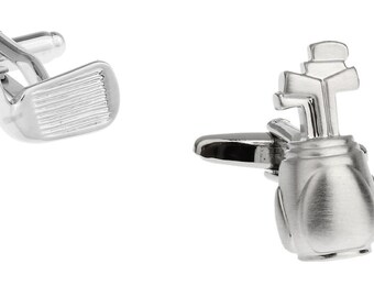 Score a Style Hole-In-One with These Golf Silver Tone Cufflinks